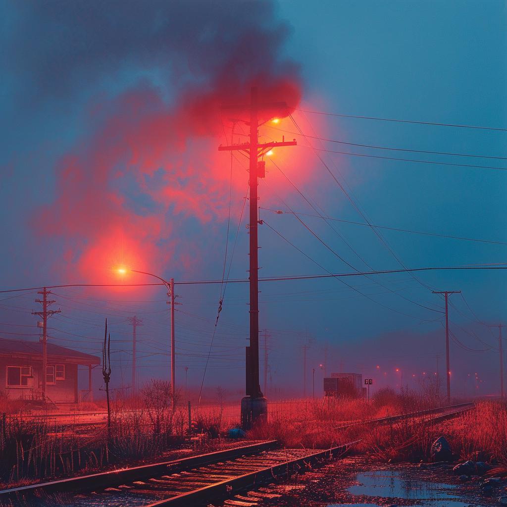 double  exposure  surreal  train  smoke  futuristic  glow  volumetric  lifestyle  landscape 1019958