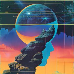 surreal  canvas  moon  stars  Risograph  Symbolist  hyper-realistic  colorful  creative  abstract 1079767
