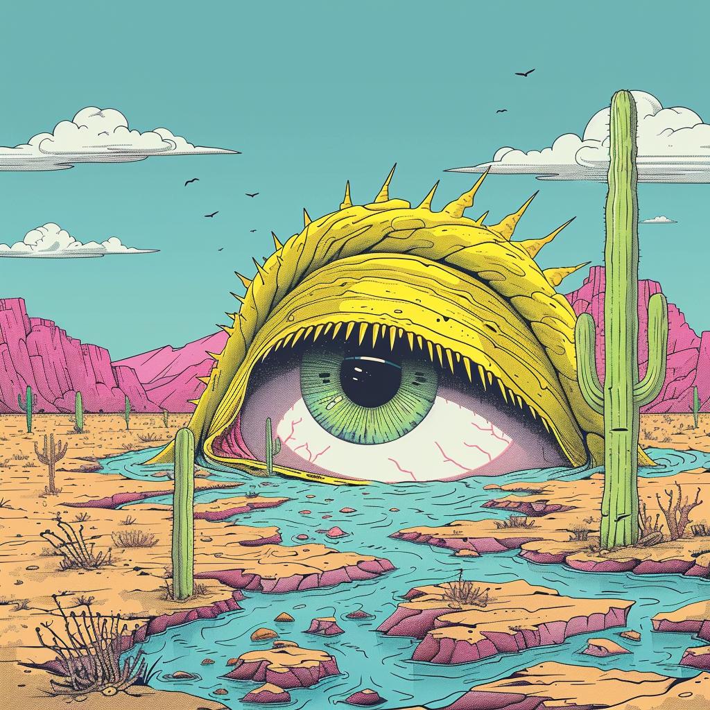 eye  desert  cactus  whimsical  conceptual  cactuspunk  nature  art  vibrant  surreal 924135