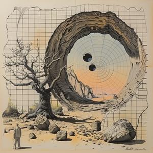 surreal  tree  rock  desert  illustration  black  white  nature  artwork  isolation 1036719