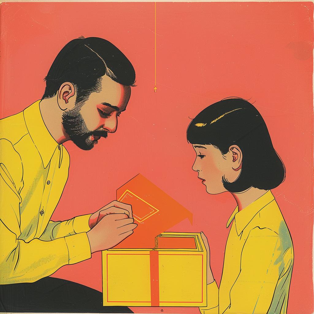 surreal  album  cover  box  Joan  Cornella  illustration  man  woman  creative 978618