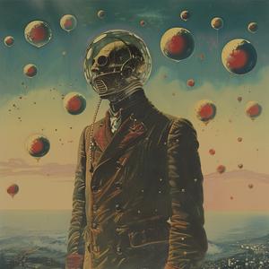 man  suit  helmet  space  chromolithography  futuristic  portrait  colorful  illustration  creative 1039934