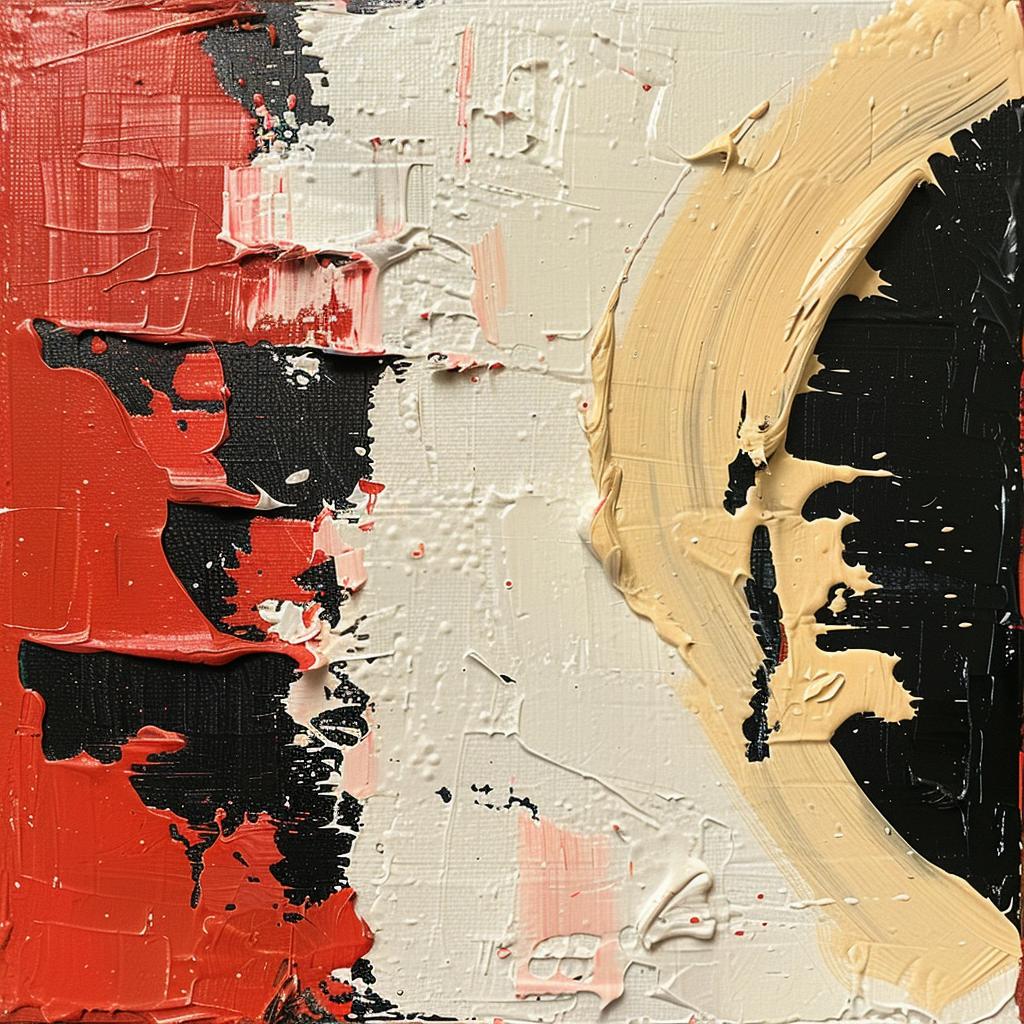 album  cover  abstract  painting  red  black  paletteknife  1980s  imperfect  art 964167