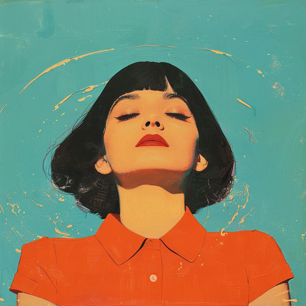 surreal  album  woman  painting  eyes  closed  underwater  dreamy  art  colorful 1017203