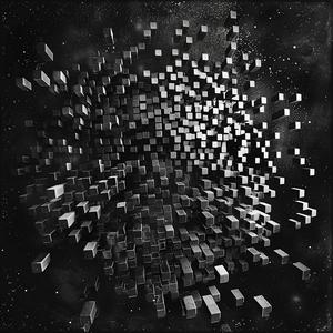geometric  cubes  black  white  photo  space  particles  high-contrast  texture  abstract 1039047