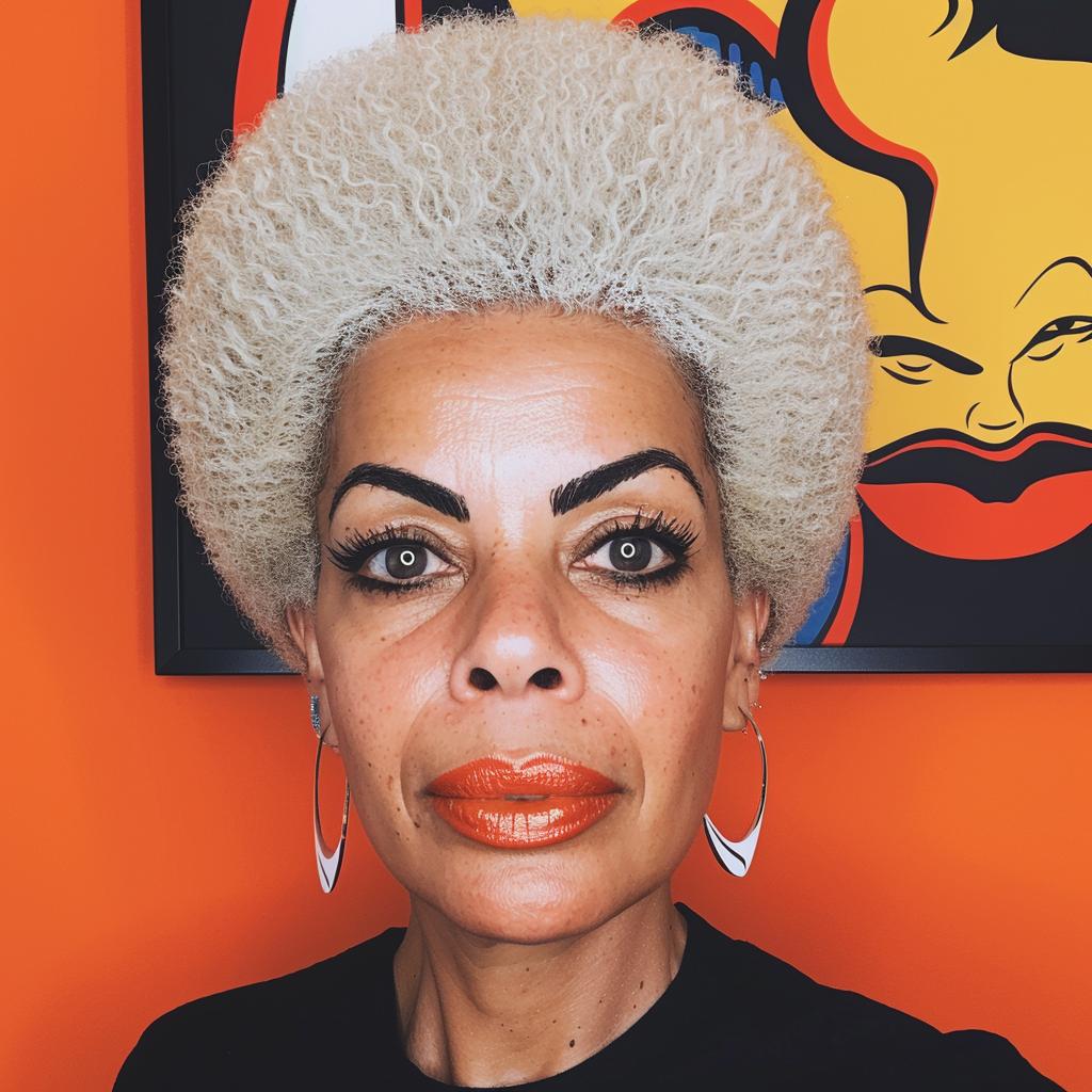 woman  African-American  afro  earrings  light  skin  portrait  beauty  expression  style 972416