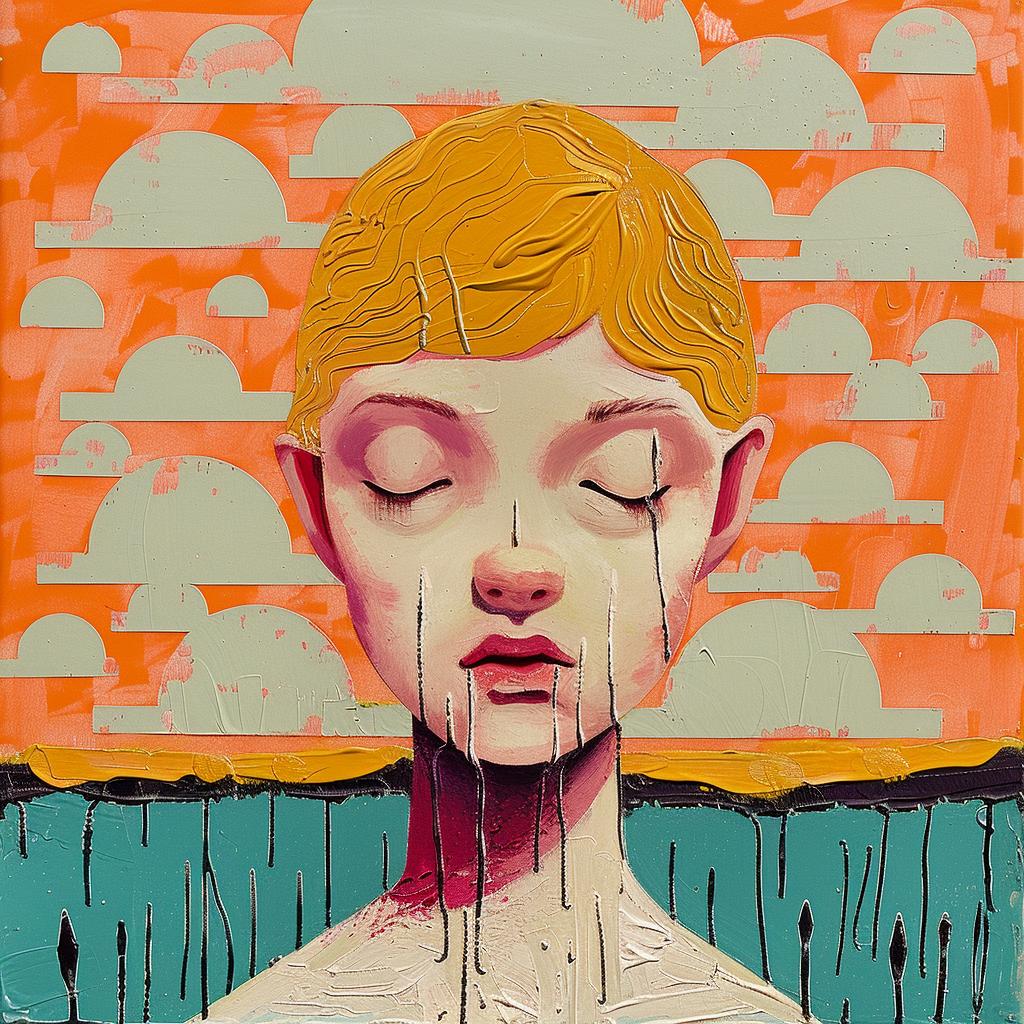encaustic  painting  woman  tears  palette-knife  impasto  artwork  Joan  Cornella  emotion 950610
