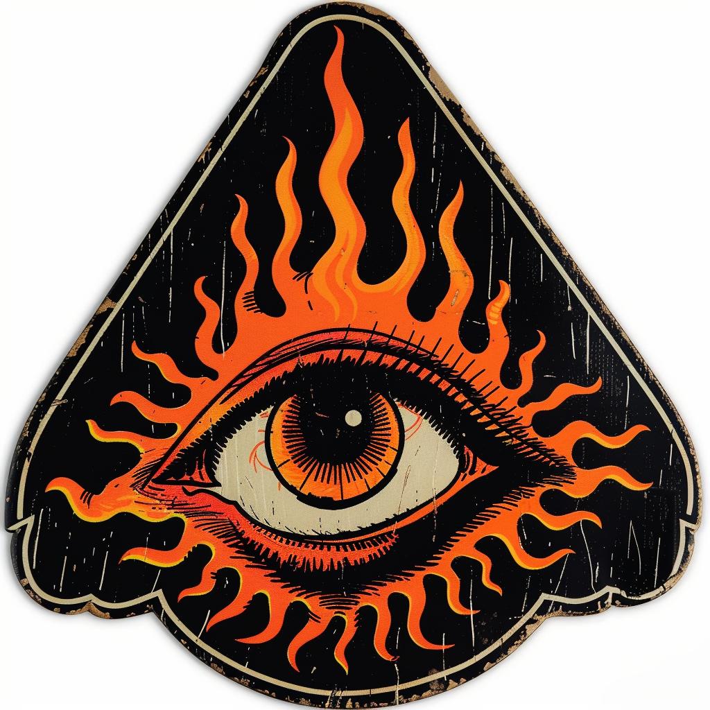 illuminati  triangle  eye  flames  occult  abstract  terror  naturalistic  dark  art 927085
