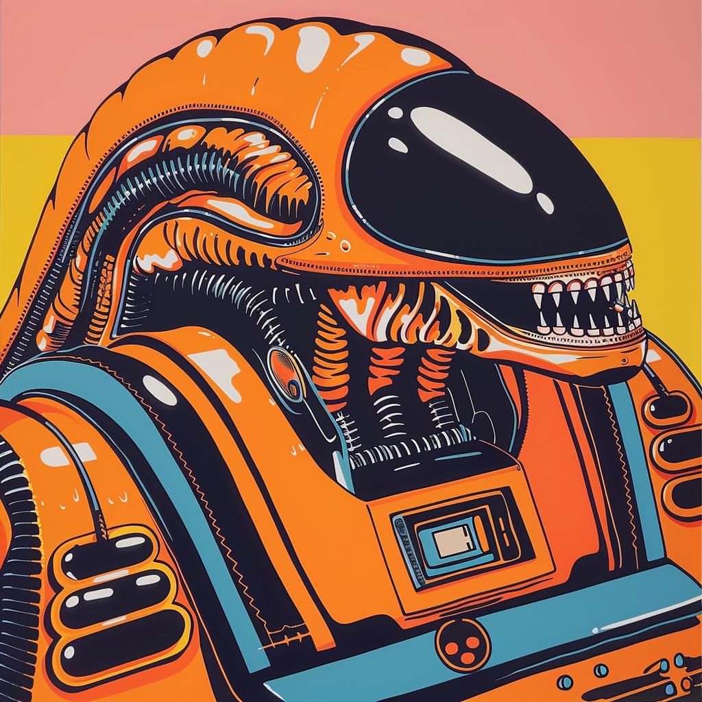 xenomorph  alien  robot  design  creature  sciencefiction  horror  colorful  art  cinema 973130