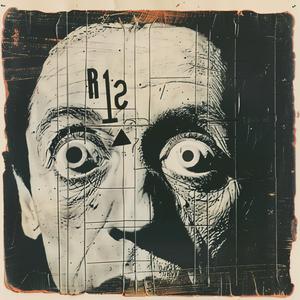 encaustic  painting  man  face  abstract  Saul  Bass  modern  surreal  art 1067813