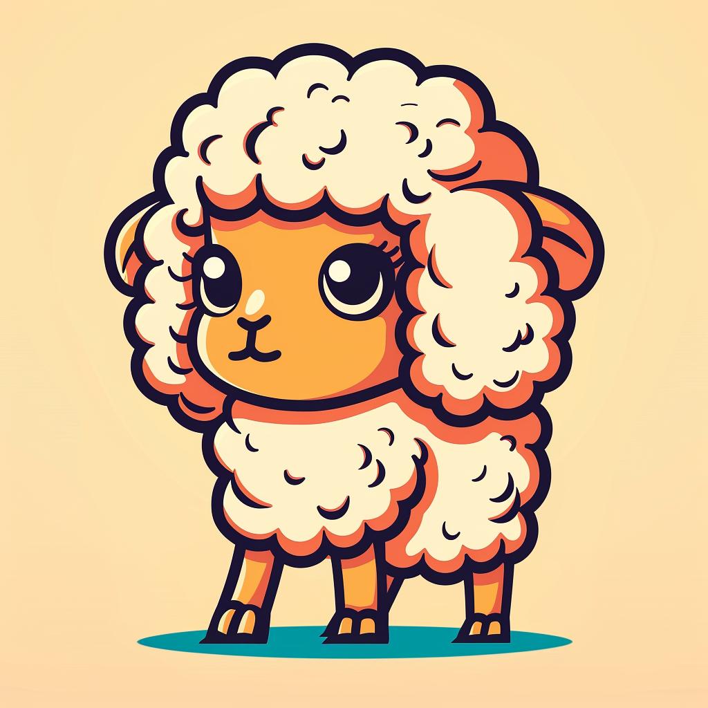 sheep  cute  cartoon  lamb  big  eyes  whimsical  friendly  illustration  adorable 940132