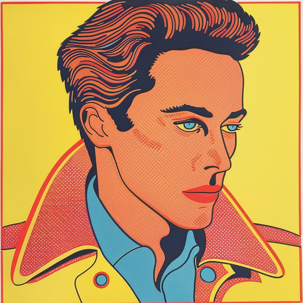 Musk  pop  art  man  jacket  vibrant  style  contemporary  figure  expression 962511