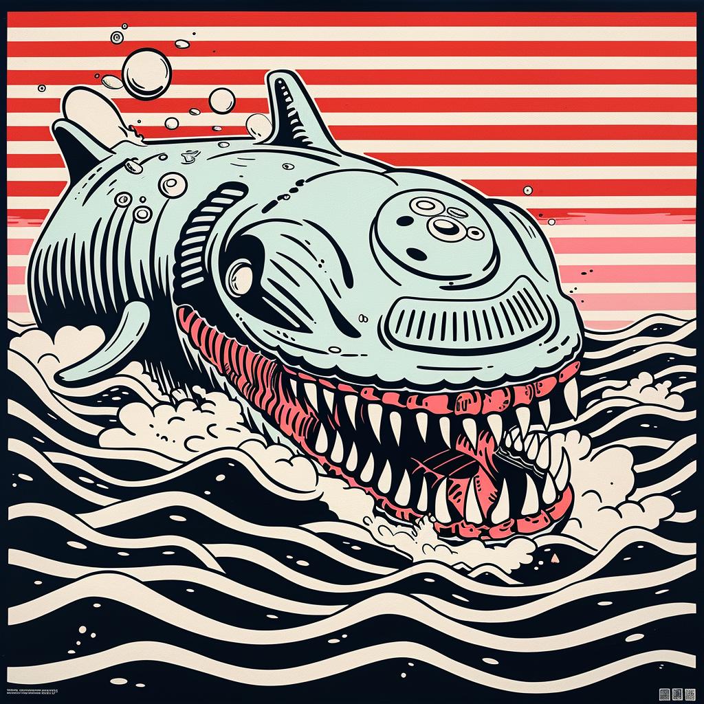 shark  water  ocean  macabre  poster  sea  thriller  dark  creature  art 940048