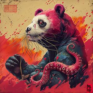 panda  bear  tentacles  chromolithography  Quint  Buchholz  Nychos  surreal  creepy  fantasy 1039316