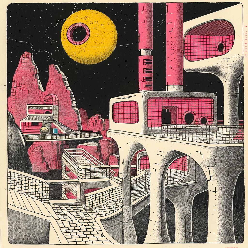 mansion  Mars  FrankLloydWright  album  cover  modern  DeStijl  light  art  futuristic 916130