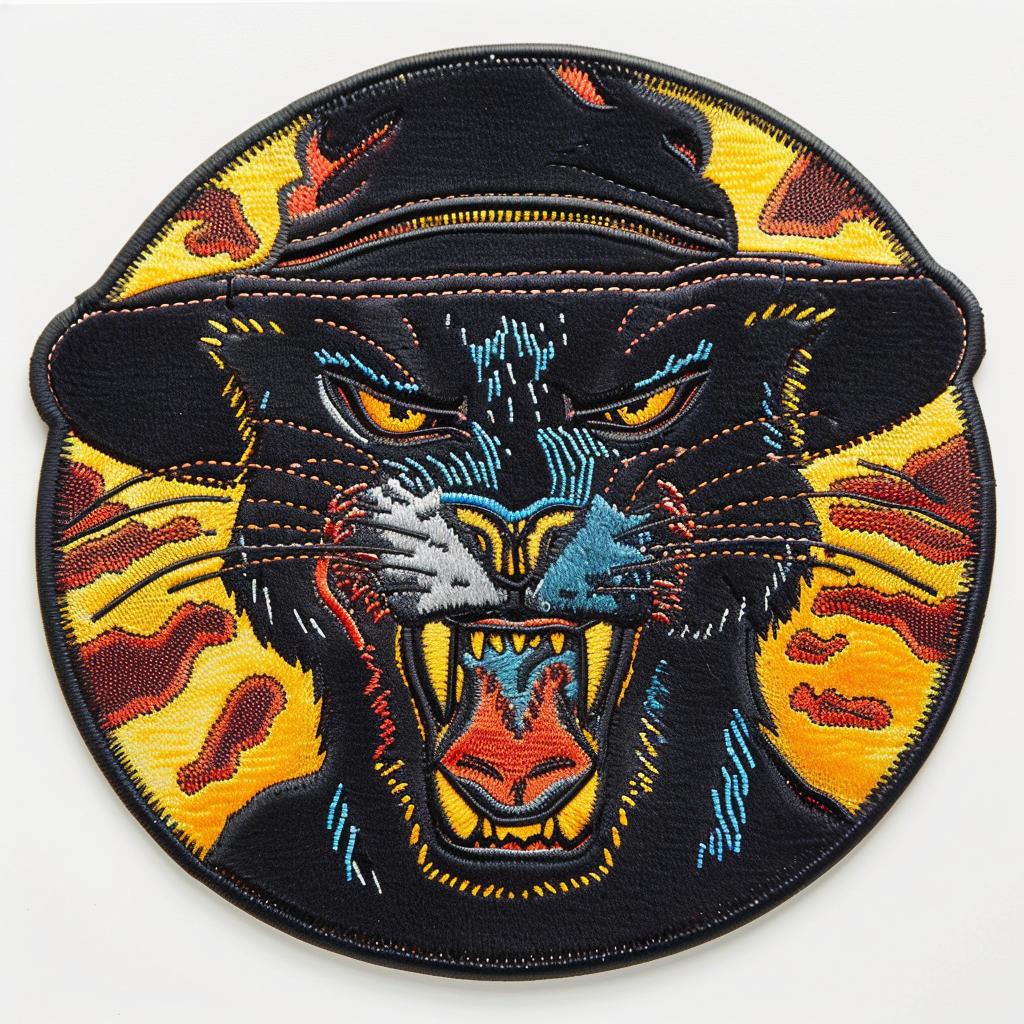 patch  panther  angry  chenille  streetwear  embroidered  contrast  urban  minimal  graphic 955059