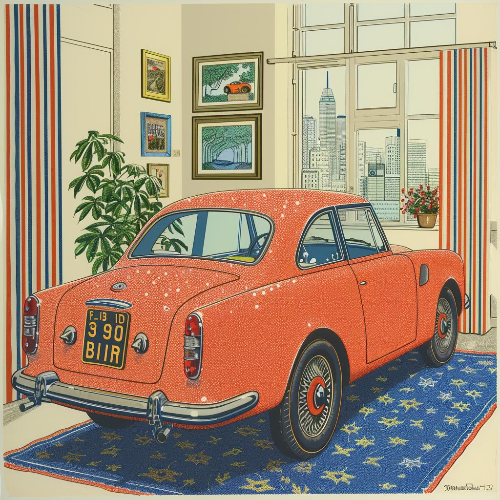 double  exposure  photo  orange  car  interior  surreal  lighting  art  concept 963078