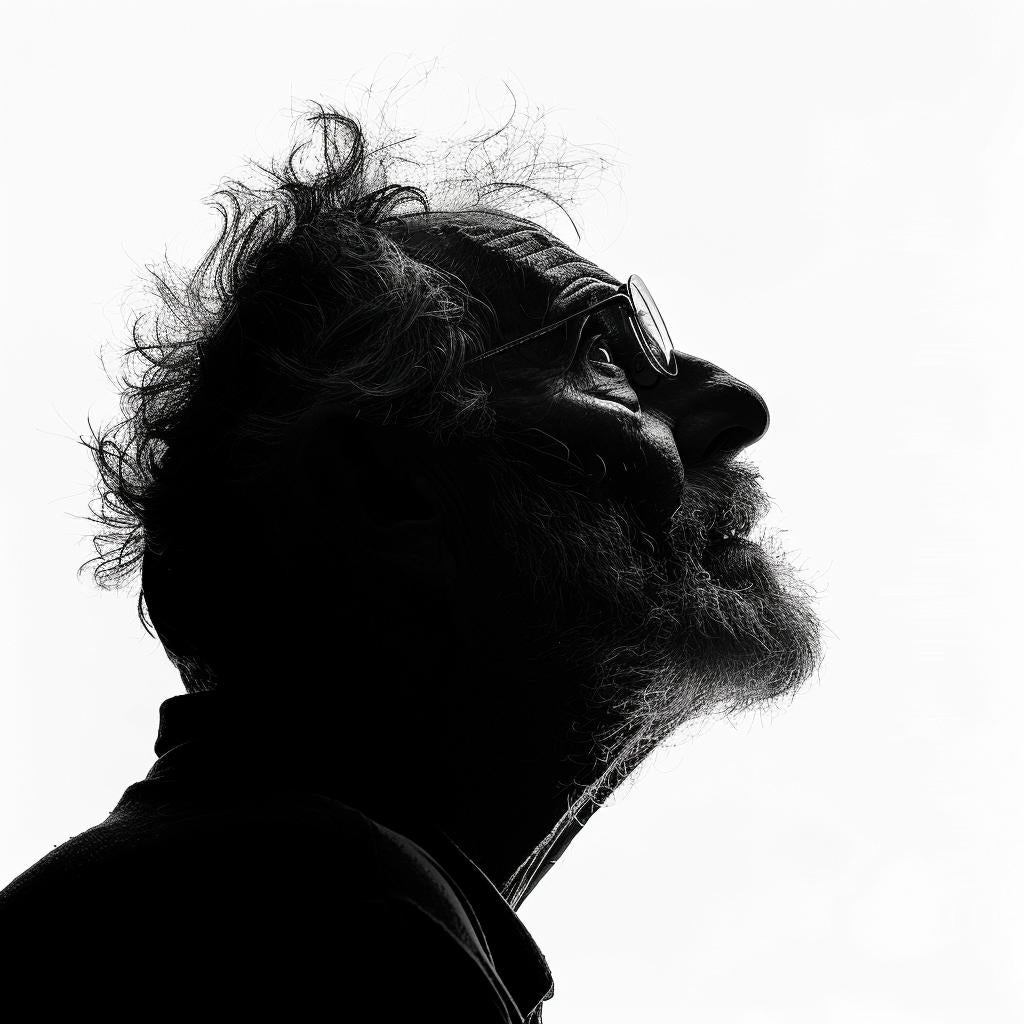 man  silhouette  beard  glasses  white  background  contrast  minimalism  portrait  profile 953967