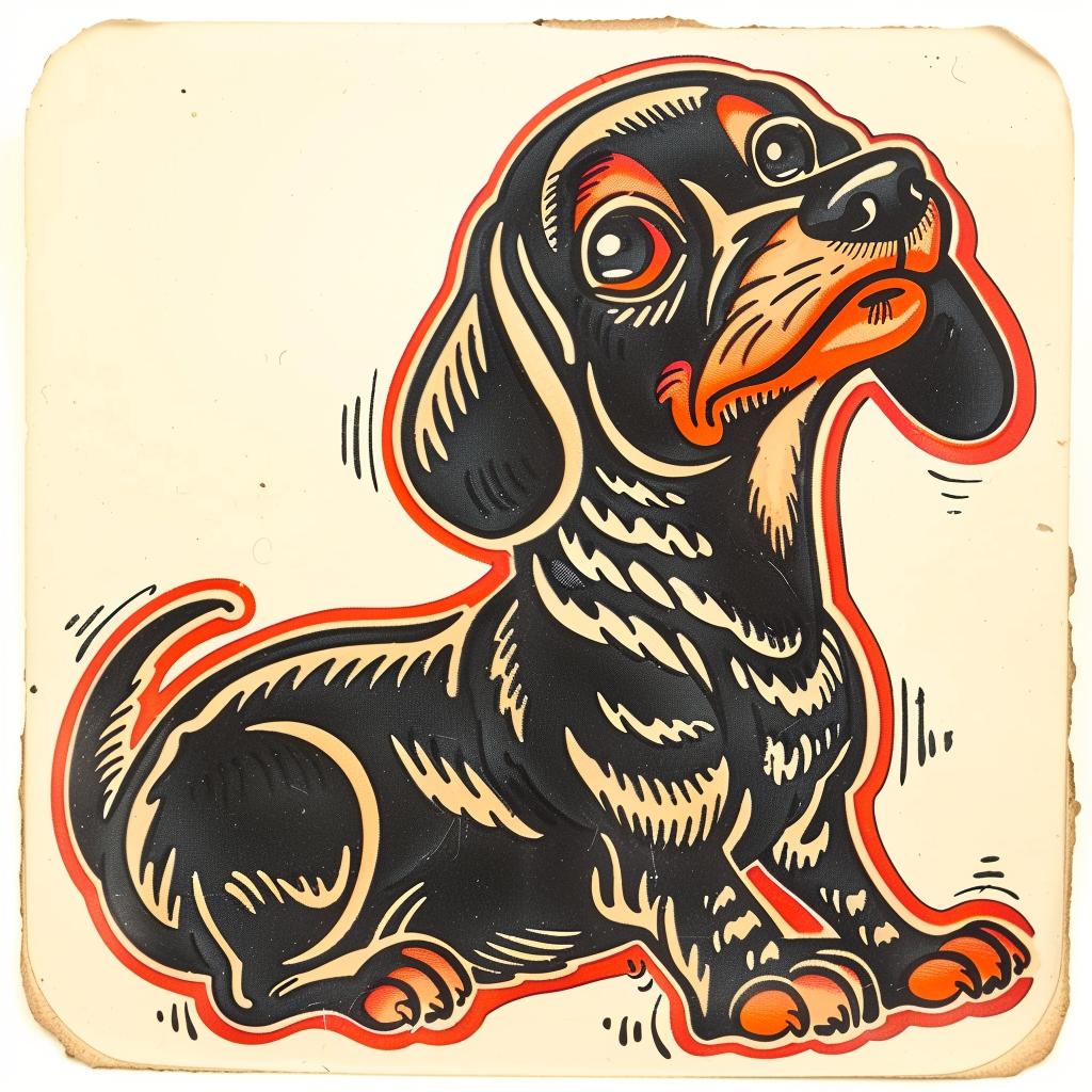 dog  dachshund  blackwhite  playful  cute  animal  illustration  graphic  cartoon  eyes 943163