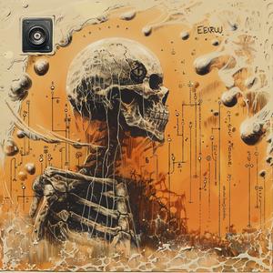 skeleton  bubbles  painting  encaustic  fantasy  background  art  colors  abstract  Emek 1065884