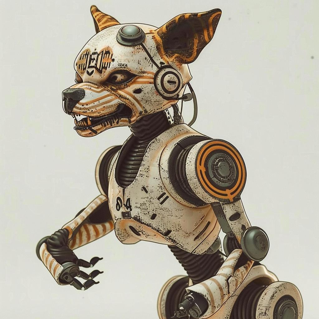 robot  dog  metal  mechanical  modern  art  design  illustration  playful  concept 943851