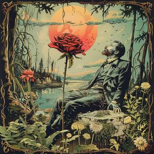 album  cover  man  fell  to  earth  chromolithography  stylize  art  design 1055556