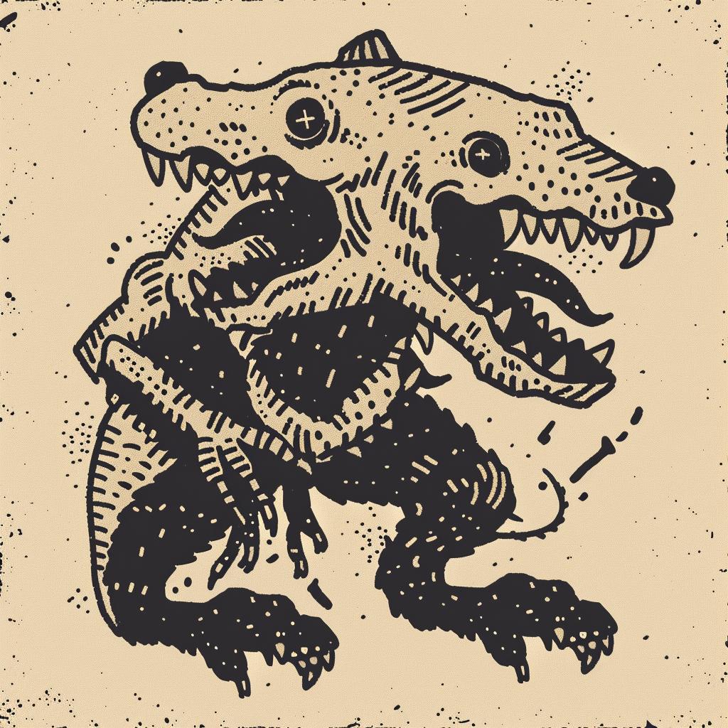 mythical  terrifying  conjoined  rat  creature  Todd  McFarlane  drawing  monster  illustration 930969