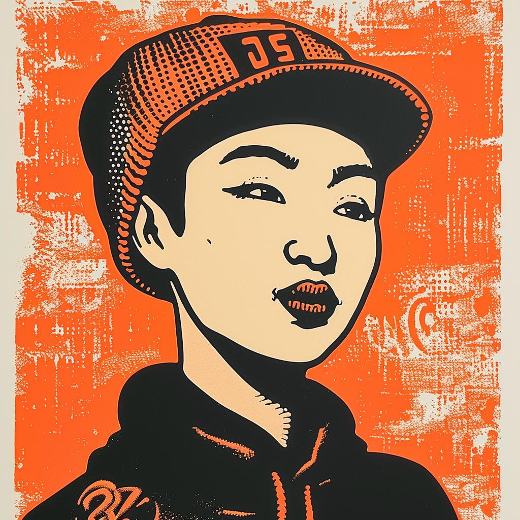 aggressive  streetwise  asian  woman  baseball  cap  poster  minimal  culture  urban 957122