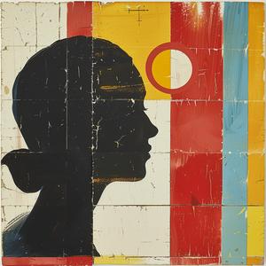 surreal  blockprint  portrait  woman  sun  colorful  expression  artistic  abstract  vibrant 1062733