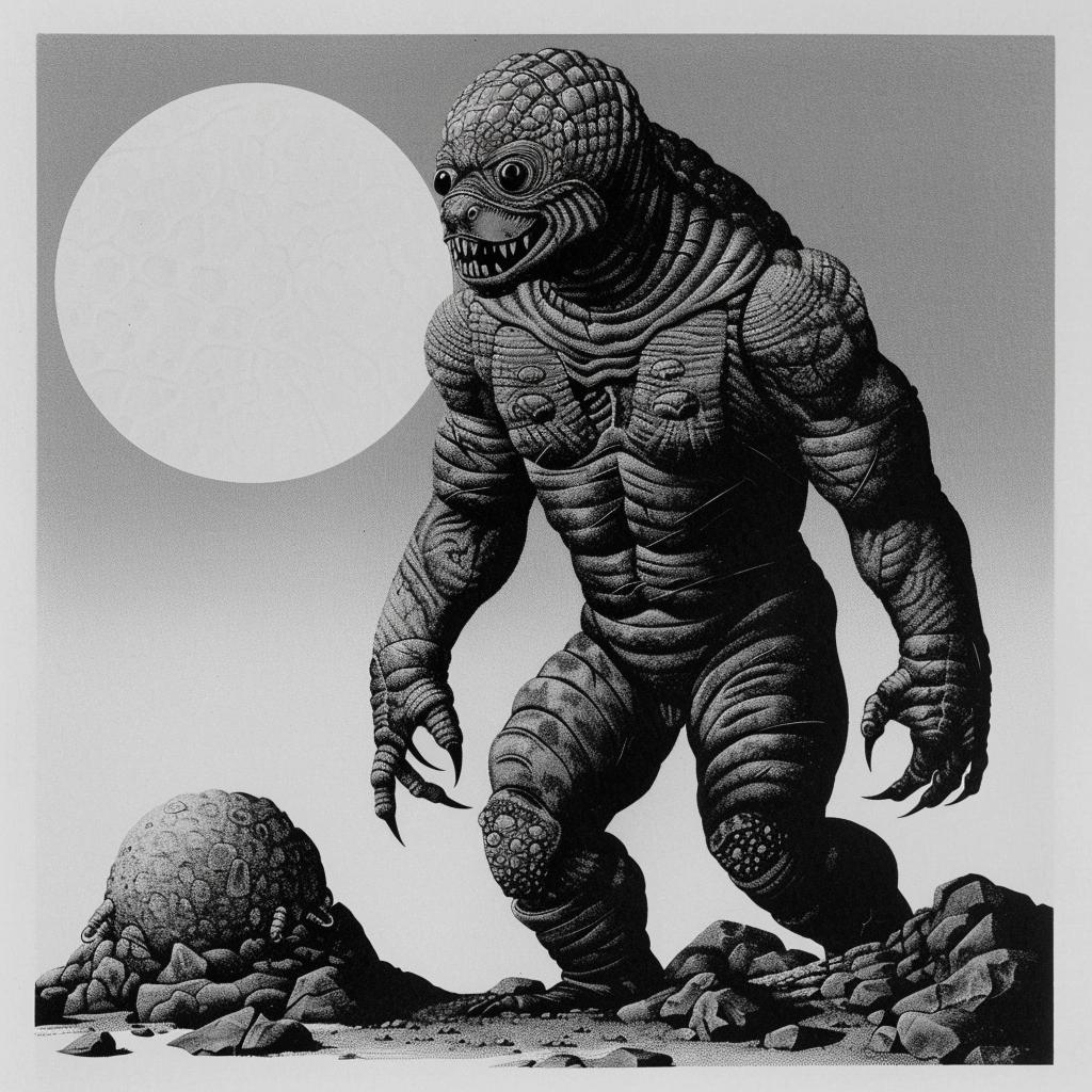 horror  monster  creature  illustration  large  head  body  dark  surreal  fantasy 949285