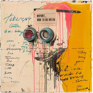 painting  encaustic  abstract  face  glasses  Walter  Van  Beirendonck  Todd  White 1064321