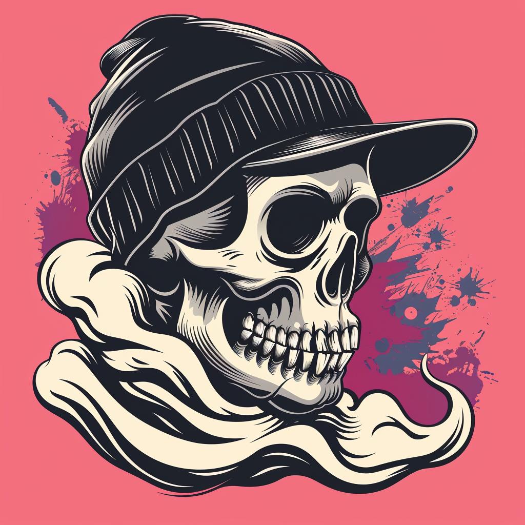 skull  hat  smoke  streetwise  aggressive  minimal  graphic  culture  urban  illustration 958250
