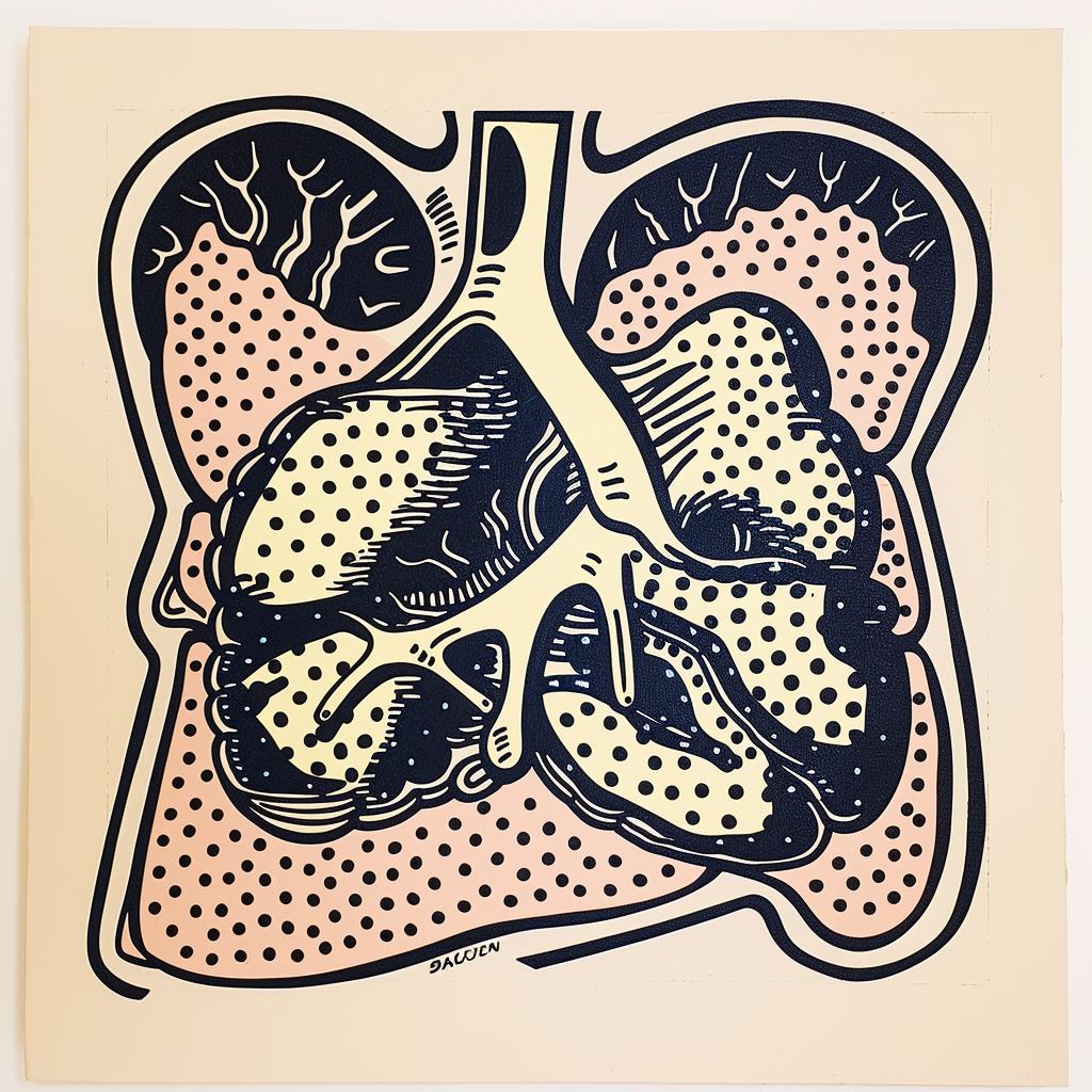 surreal  anatomical  lungs  dots  print  minimal  creative  art  design  visual 961510