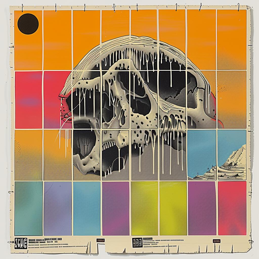 poster  skull  mountain  graphic  design  illustration  visual  elements  artwork  style 1015603