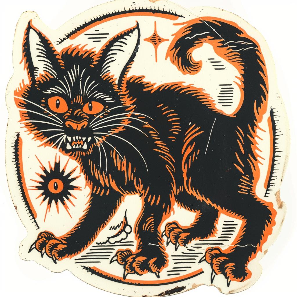 tattoo  black  cat  creature  occult  dark  spiritual  art  Bernie  Wrightson 932596
