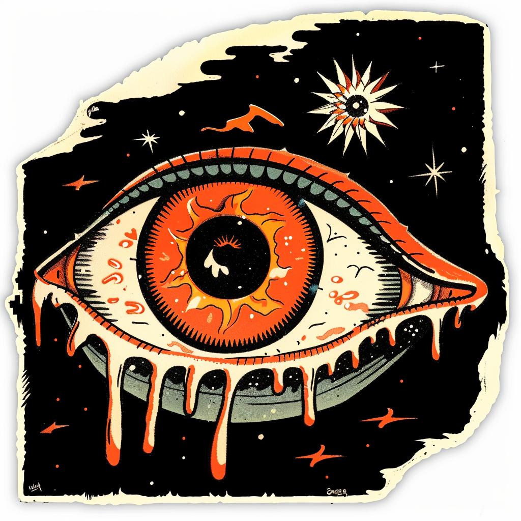vintage  logo  tattoo  eye  sun  surreal  illustration  graphic  design  art 927736