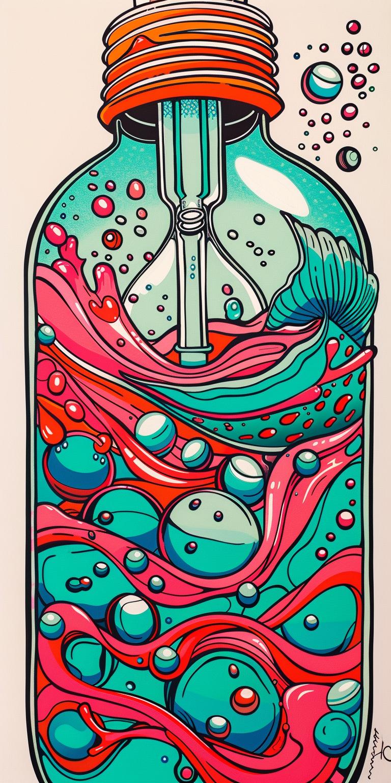 lightbulb  liquid  bottle  fish  water  artistic  colorful  conceptual  surreal  creative 940581