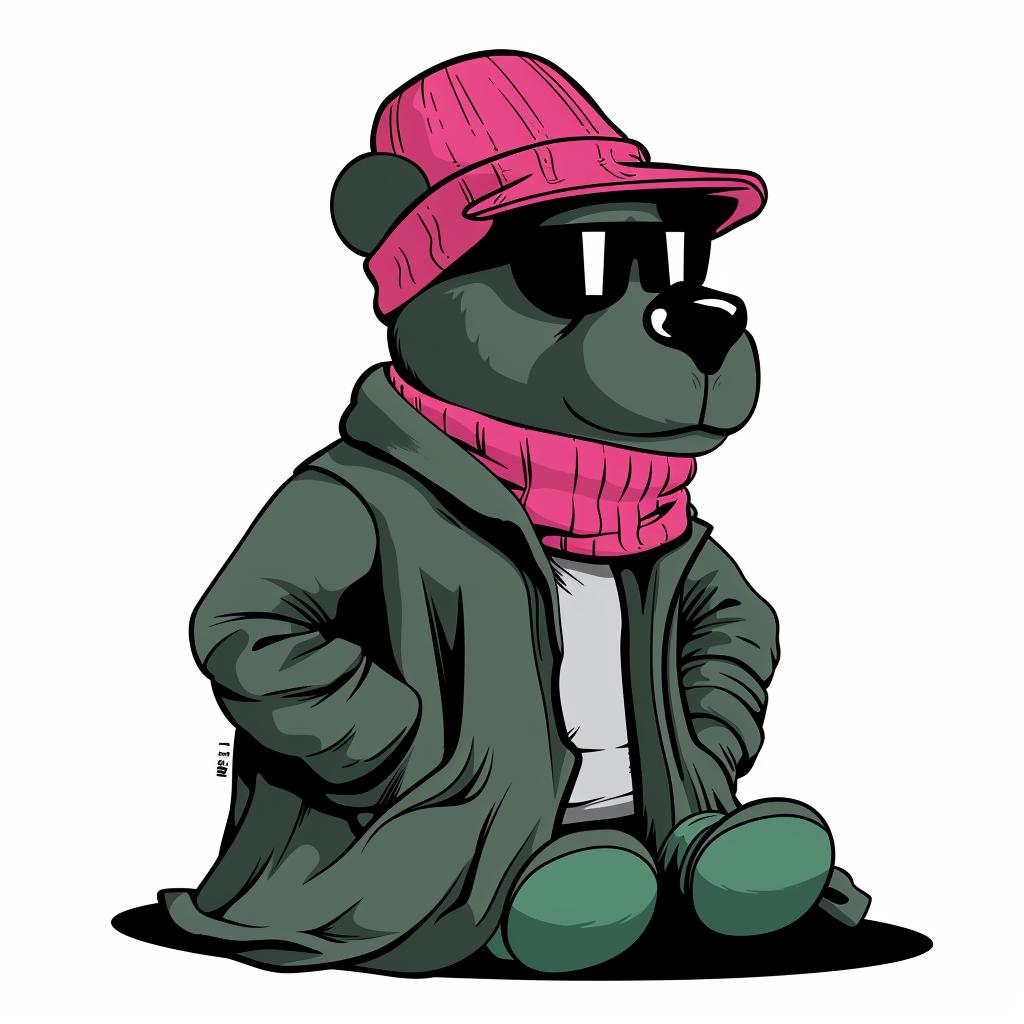 cartoon  bear  hat  sunglasses  aggressive  animal  minimal  street  stylized  urban 958585