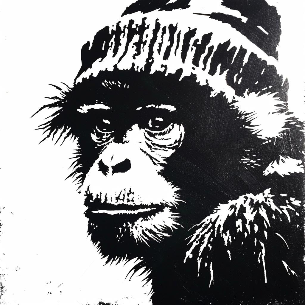 monkey  aggressive  streetwise  anthropomorphic  painting  cap  simple  minimal  culture  urban 959140