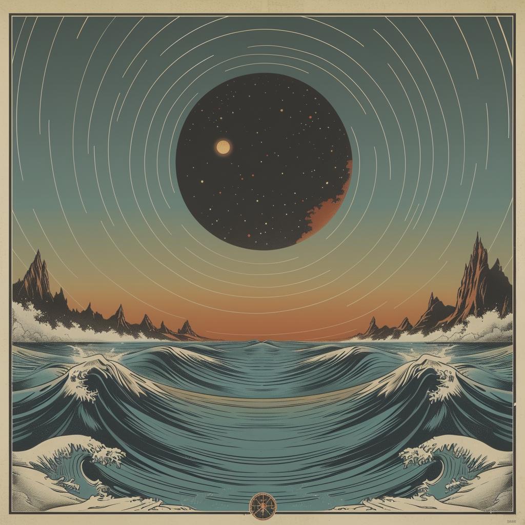 Tycho  album  flowerpunk  Ralph  McQuarrie  teal  orange  sunrise  galaxy  pulsar 941875