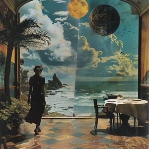 surrealism  collage  female  ocean  table  juxtaposition  irony  1990s  enigmatic  artistic 1041234