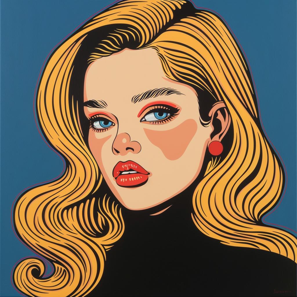 woman  blonde  portrait  popart  style  elegance  beauty  artwork  vibrant  strong 1023944