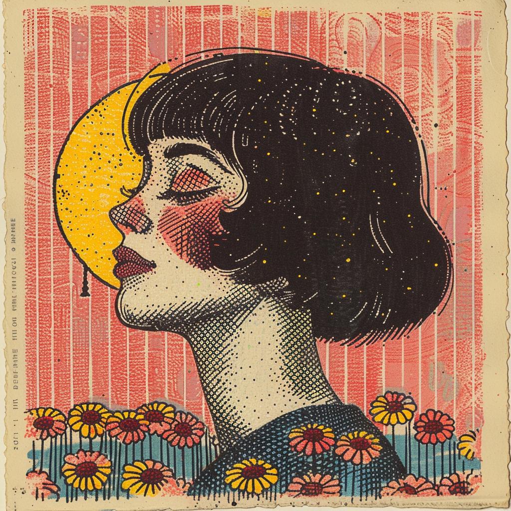flowerpunk  sunset  album  art  pop  Francesco  Francavilla  woman  flowers  sun 916049
