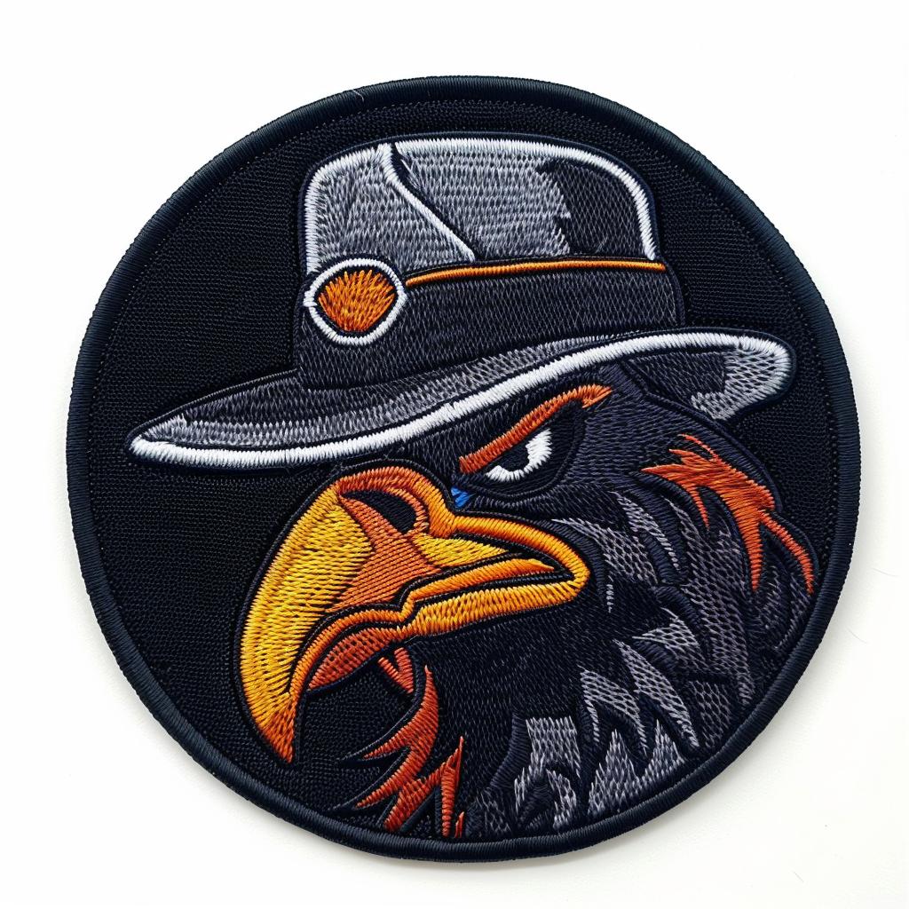 raven  patch  angry  hat  streetwear  chenille  contrast  stitches  simple  culture 954869