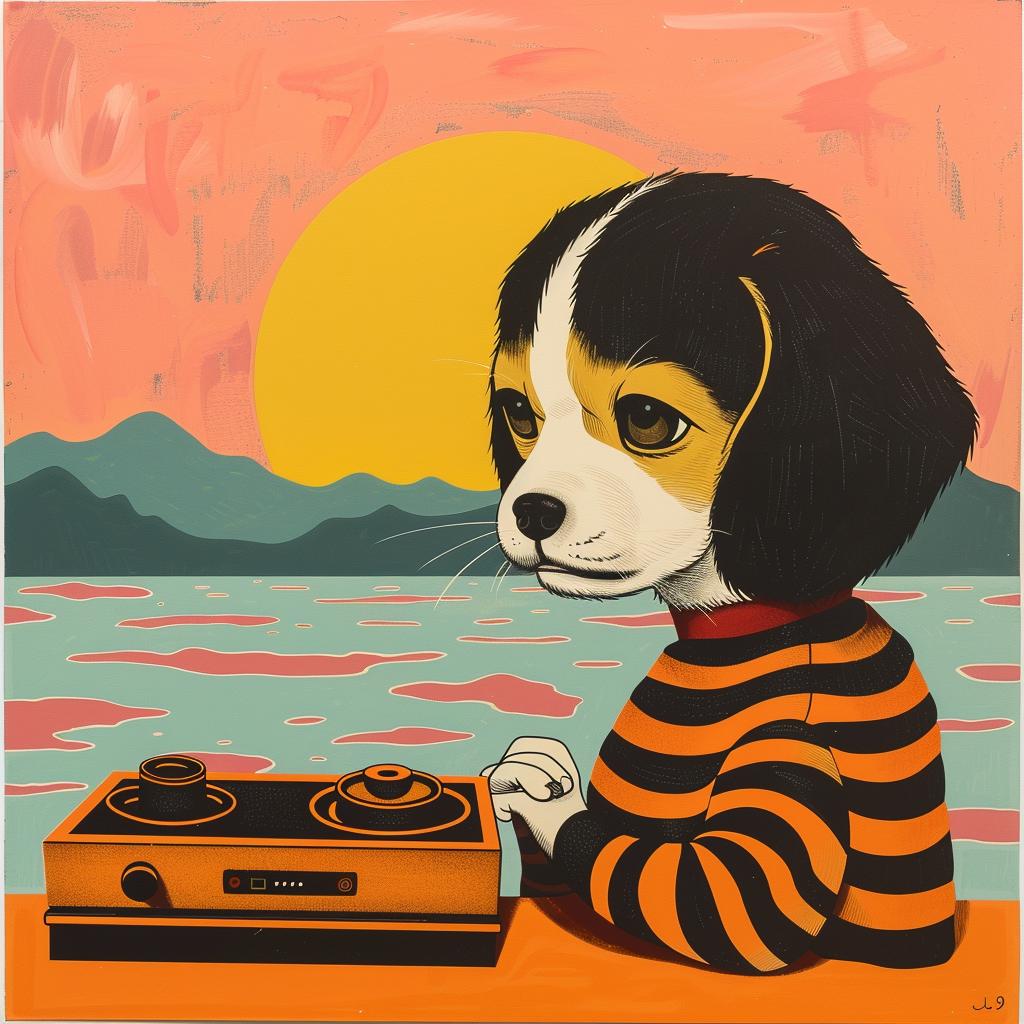 dog  video game  playful  illustration  colorful  animals  whimsical  character  art  fun 966241