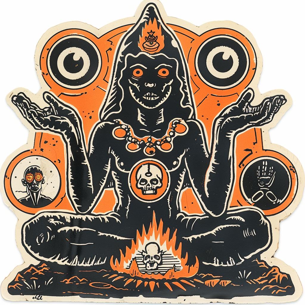 provocative  art  woman  fire  sticker  introspective  naturalistic  dark  occult  emotion 934954