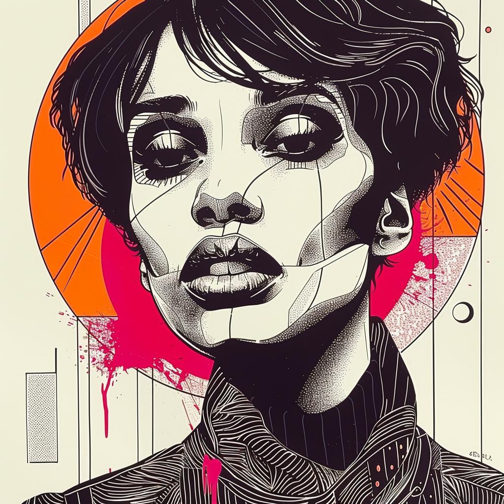 Pop Art  Kerry  Washington  African-American  model  short hair  white  background  digital  art 938943