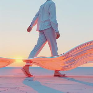 man  walking  beach  motion  blur  white  background  photography  action  outdoor 1071360