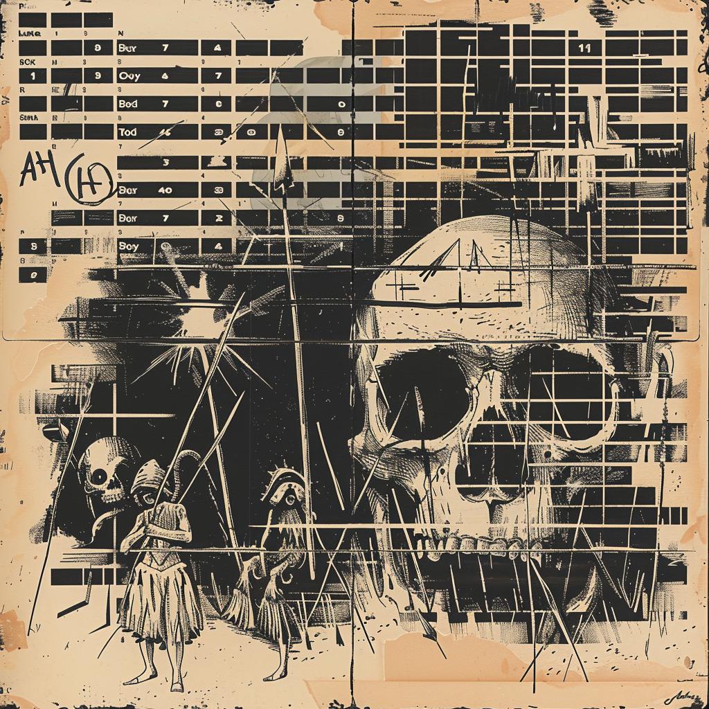 skull  cave  silhouette  natives  pitchforks  entrance  poster  dark  mystical  design 953569