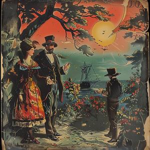 old  book  illustration  costume  vintage  artwork  romantic  design  couple  historical 1047460